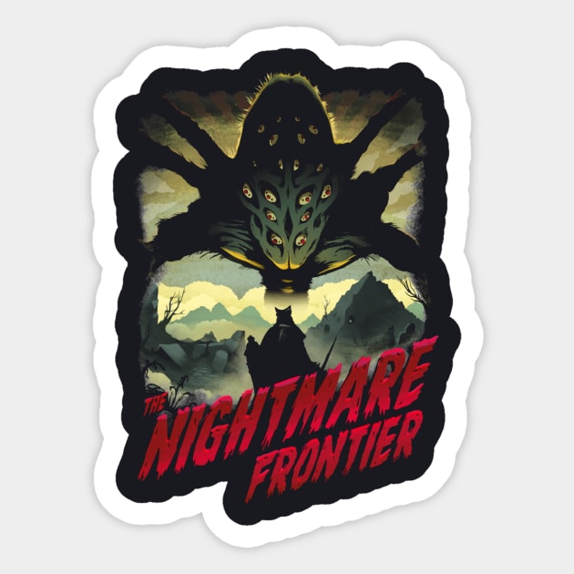 The Nightmare Frontier Sticker by Rubem